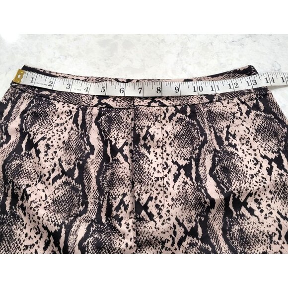 Shein Snake Print Mini Skirt with Button & Zip Closure Size S - Picture 6 of 7